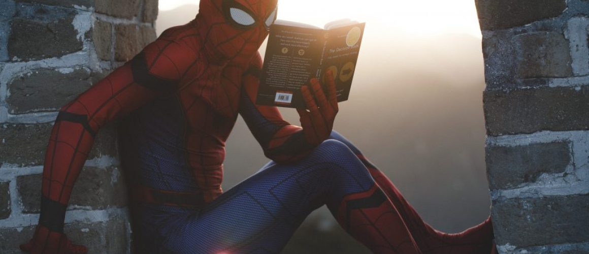 Spider-Man Reading a Book